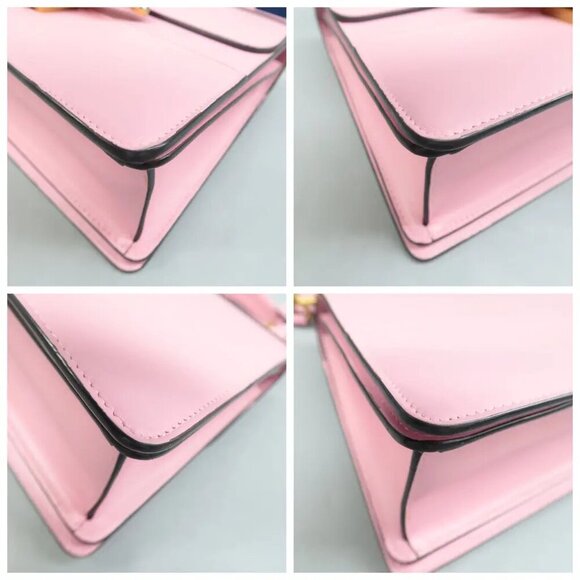 100% Authentic GUCCI Queen Margaret Multicolor Leather Satchel - Picture 7 of 12